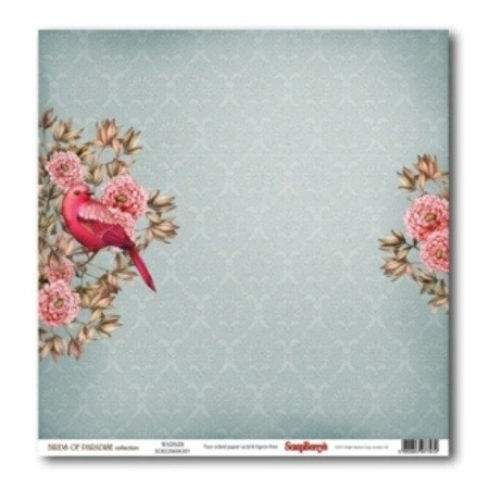 Papier do scrapbookingu dwustronny 30,5 x 30,5 cm BIRDS OF PARADISE 9 szt. ScrapBerry`s